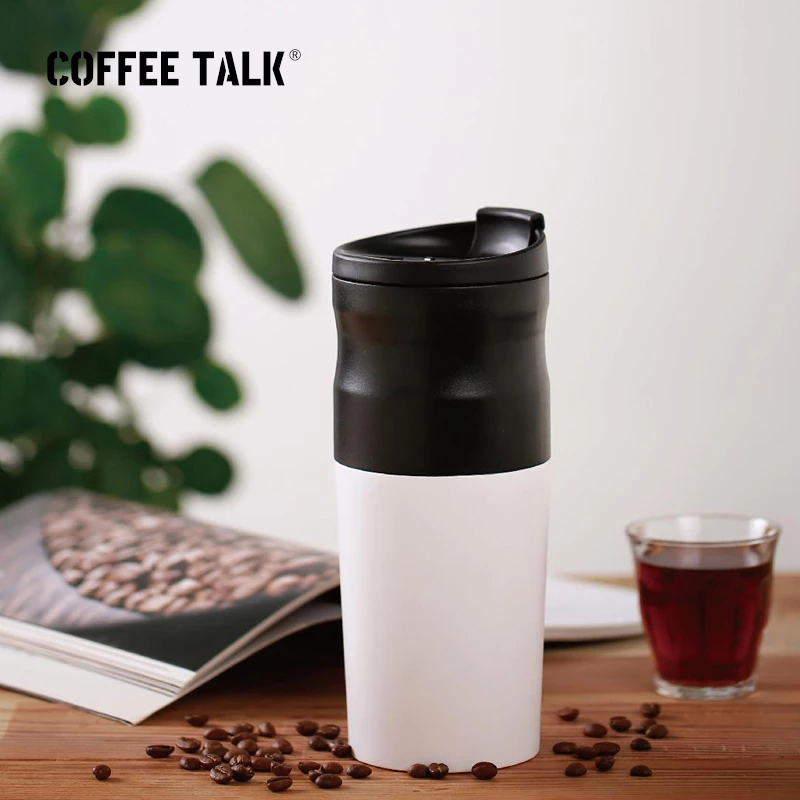 Coffee Bean Grinder Electric - Coffee Talk-Copo De Café De Aço