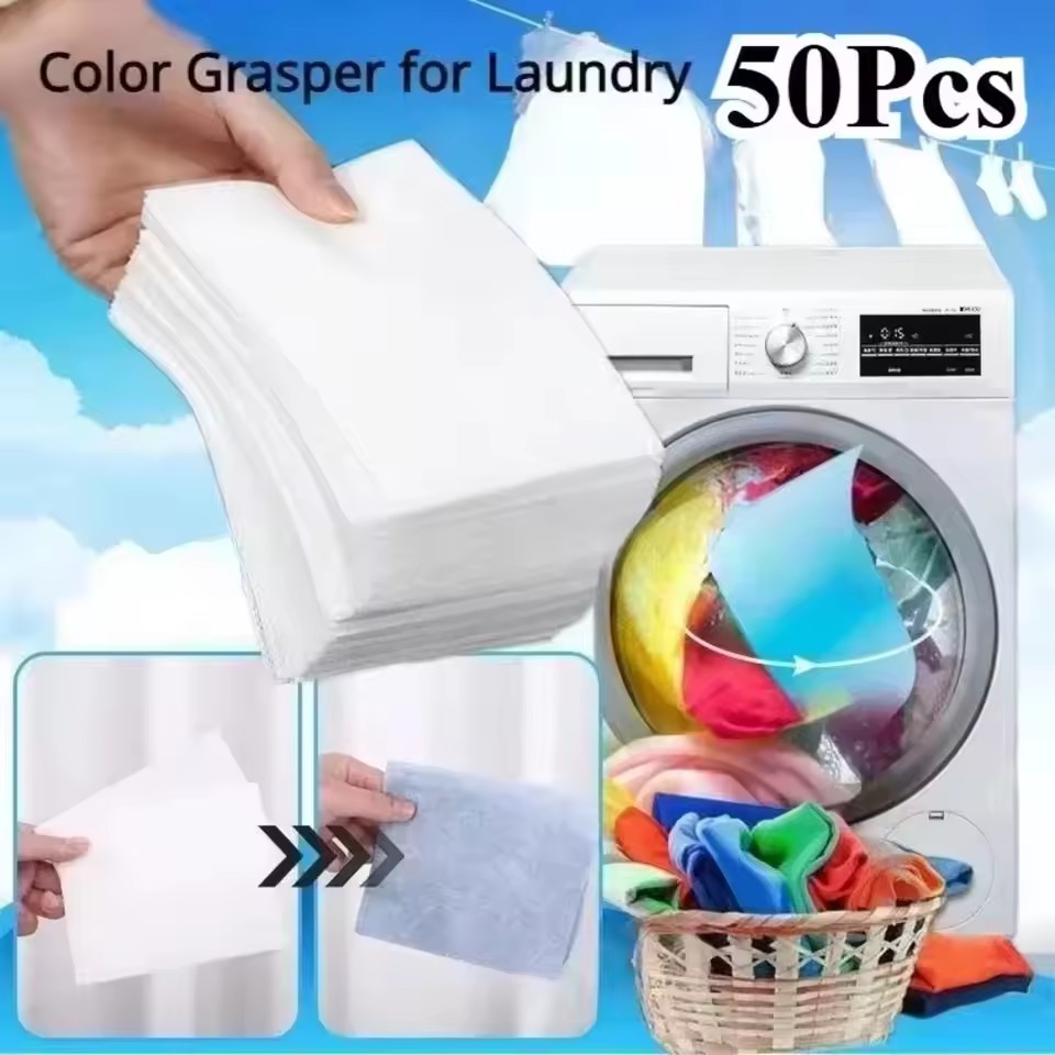 Laundry - Pastilhas de Lavanderia Anti-Manchas, Folhas Absorventes