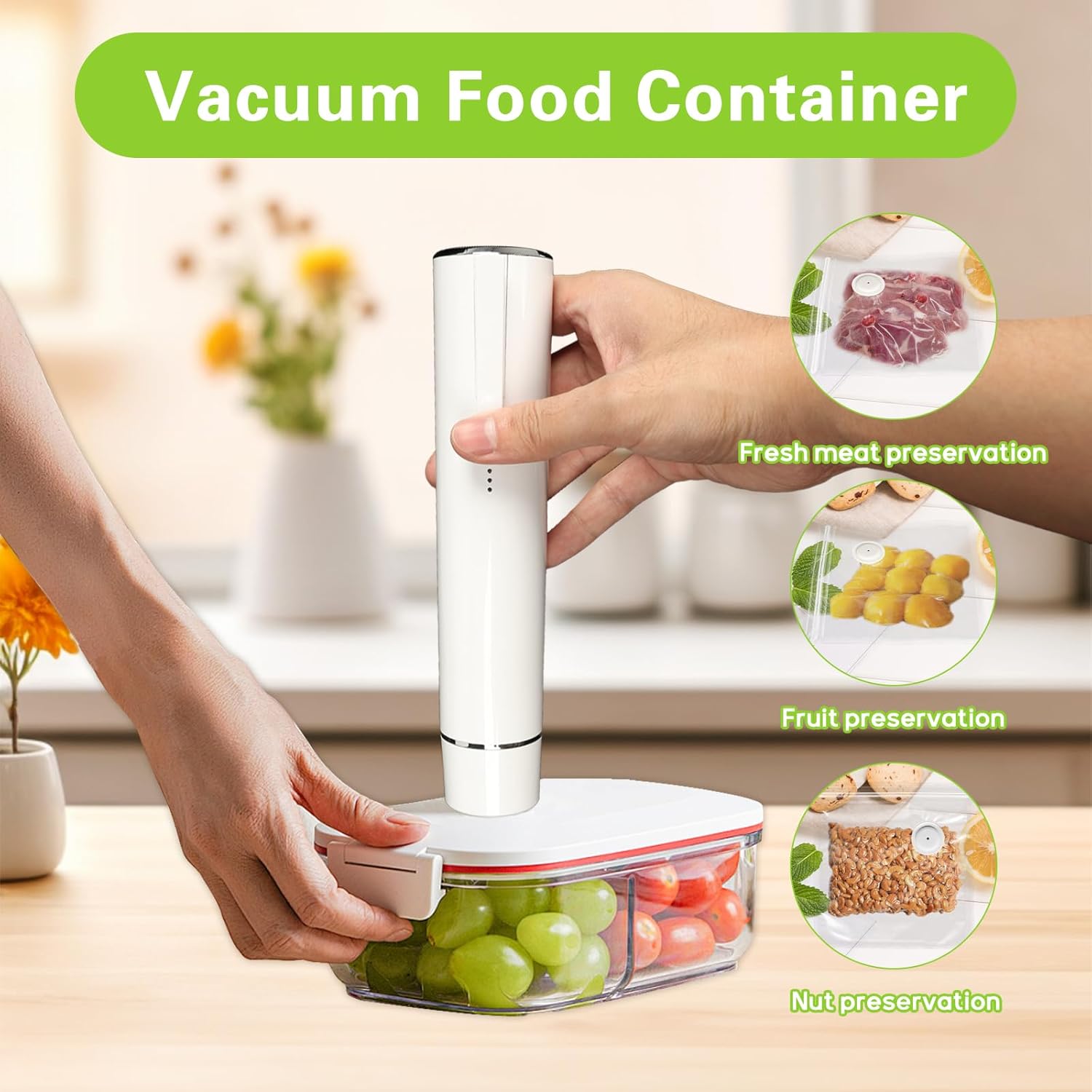 Food Vacuum Sealer Machine - Máquina de selagem a vácuo portátil