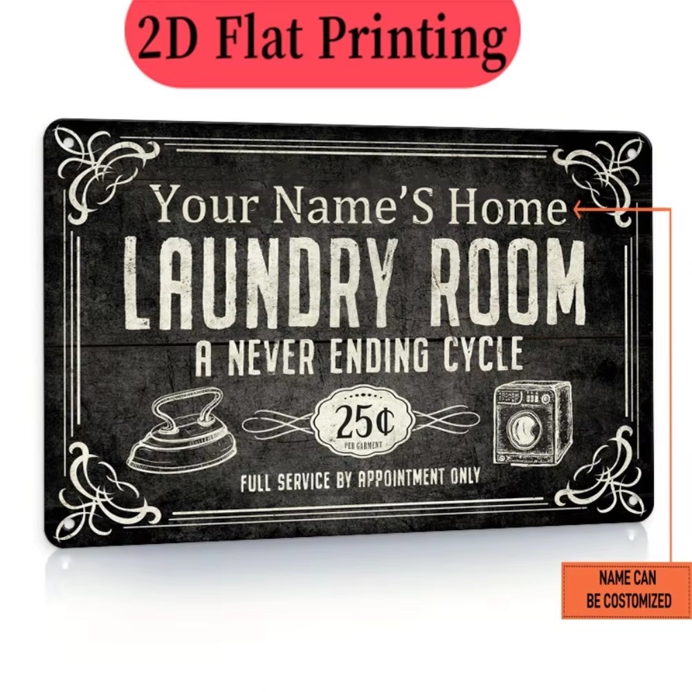 Placa de Lavanderia Personaliz - Laundry avaliação e preço