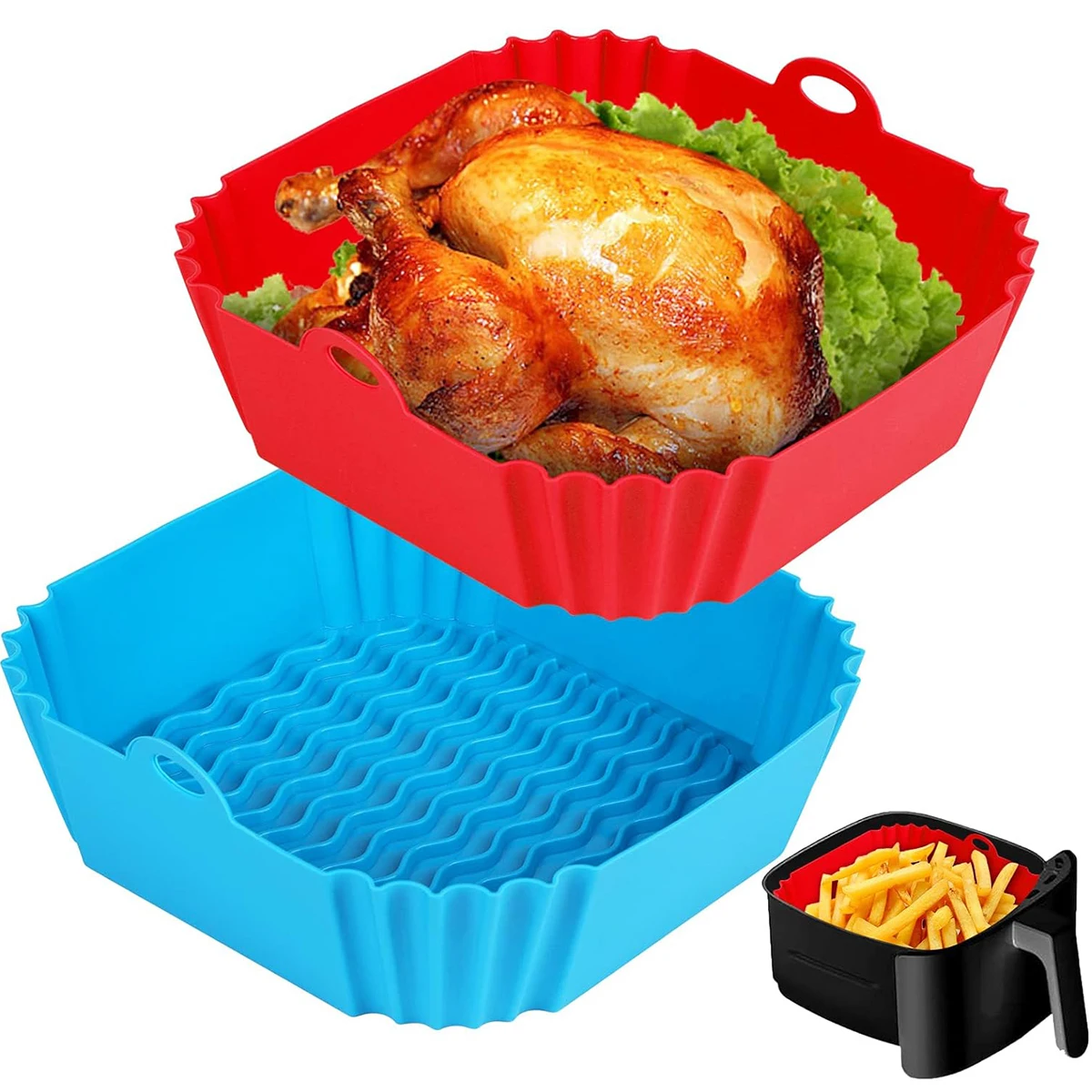 Forros de Silicone para Fritad - Air Fryer Silicone Pot Liner avaliação e preço