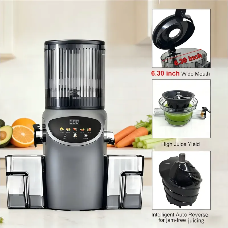 Extrator de Suco Elétrico de 6 - Electric Slow Juicer Cold Press avaliação e preço