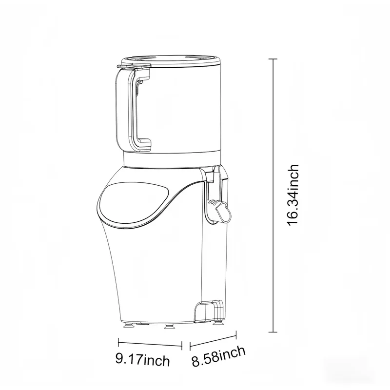 Extrator de Suco Elétrico de 6 - Electric Slow Juicer Cold Press avaliação e preço