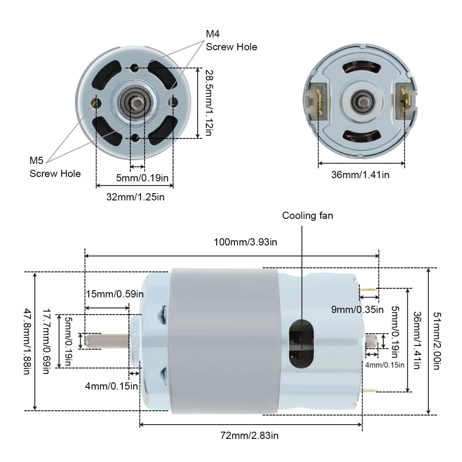 Motor dc rs895, 12-24v, 3000-2 - Small Appliances avaliação e preço